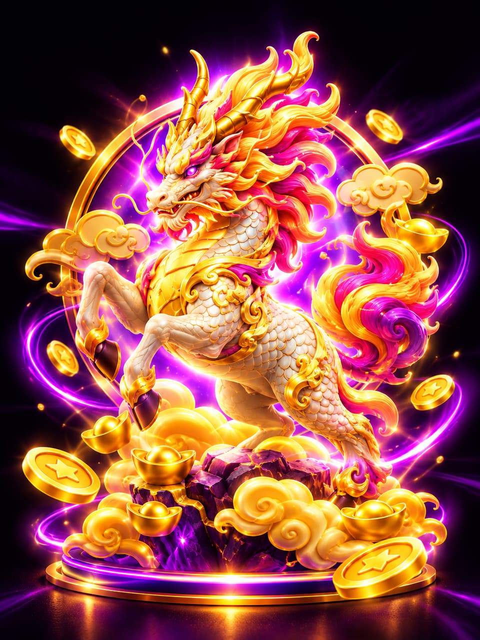ภาพเกม PG Ways Of The Qilin ที่ออกแบบใหม่สำหรับ meechok168 - มีโชค168