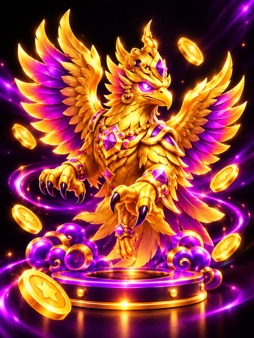 ภาพเกม JL Fortune Garuda 500 ที่ออกแบบใหม่สำหรับ meechok168 - มีโชค168